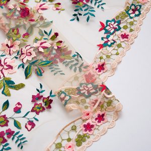 New design high-grade DIY net water soluble embroidery lace fabric for dress