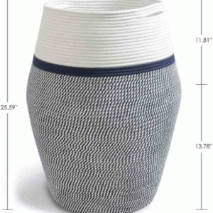 Wholesale Xl Large Cotton Rope Woven Laundry Hamper Basket with Handles Tall Storage Laundry Bin WOVEN COTTON ROPE LAUNDRY HAMPER